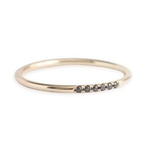 Catbird Jennie Kwon black diamond white gold ring